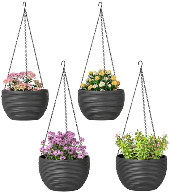 Hoogwaardige Metalen Paraplu Hangende Plantenbak, Aan De Muur Bevestigde Wandkunst Hangende Hek Plantenbakmand Vintage Bloempot Voor In De Tuin~p143201201