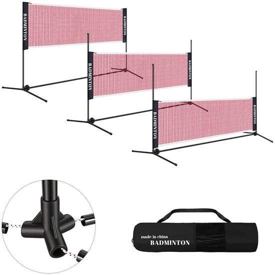 HOOPOMANIA VOLLEYBALLNET Garden [5m] Portable Beach Volleyball Net with Stand