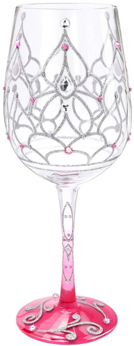 SPHProducts - Handgeschilderde Wijnglas - Ambachtelijk - 15 oz - Uniek Cadeau - Geschikt voor Verjaardag, Bruiloft en Valentijnsdag