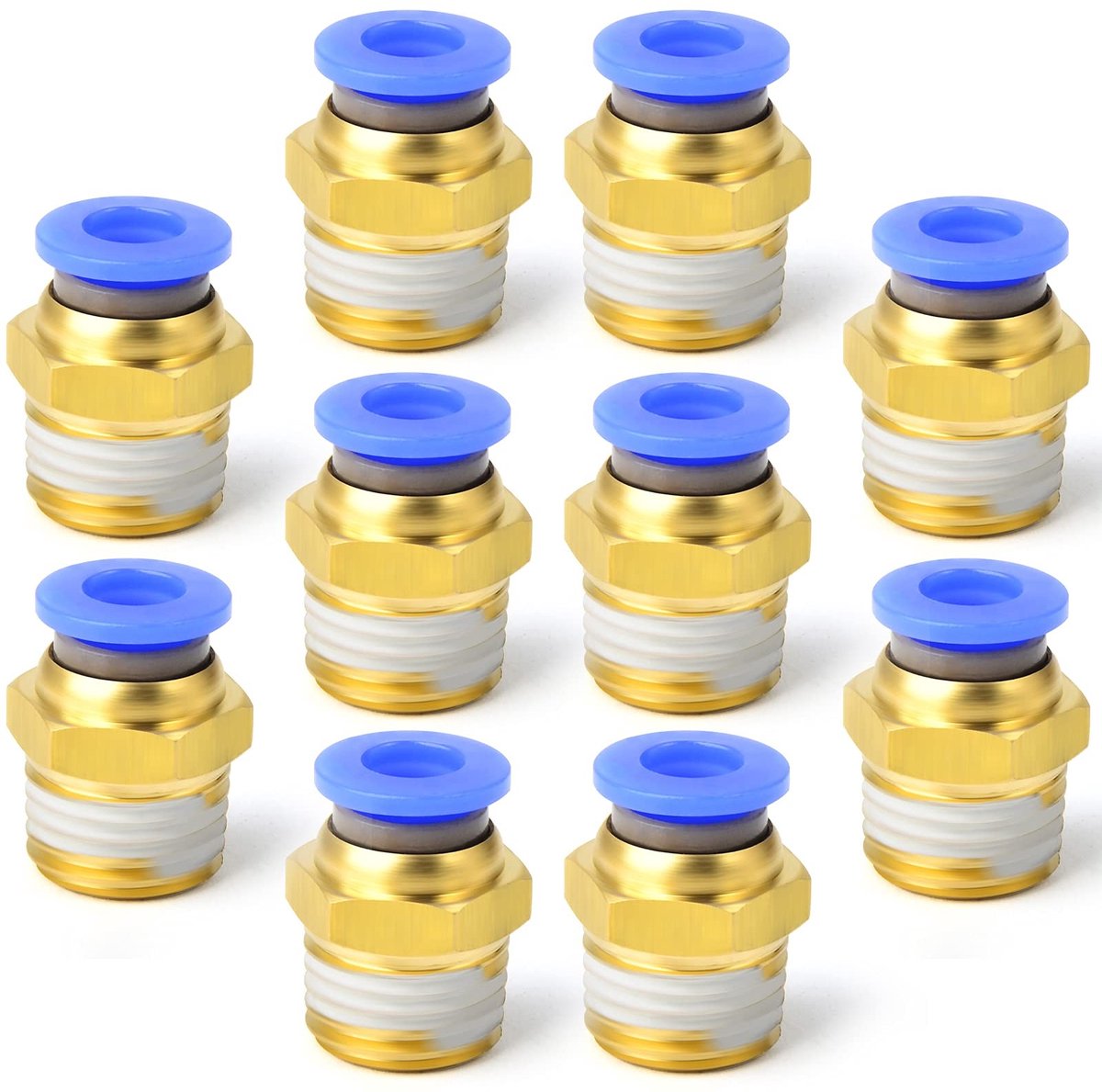 SPHProducts - 6 mm buis fittingen - pneumatische aansluitingen - betrouwbaar en herbruikbaar - messing - push-to-connect - veelzijdig - geschikt voor