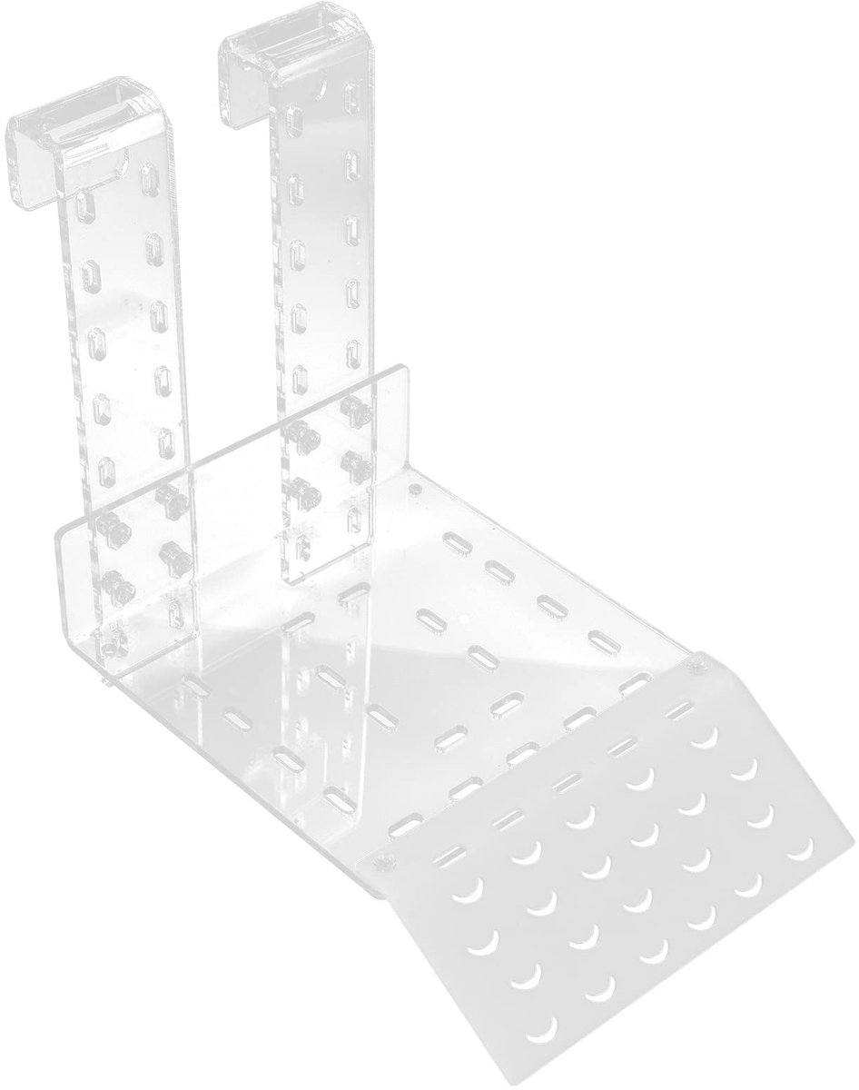 ONF3 - Aquariumplatform - Schildpad-baskingplatform - Eenvoudige installatie - Verstelbare haak - Hoogwaardig acryl - Geschikt voor aquariumviss...