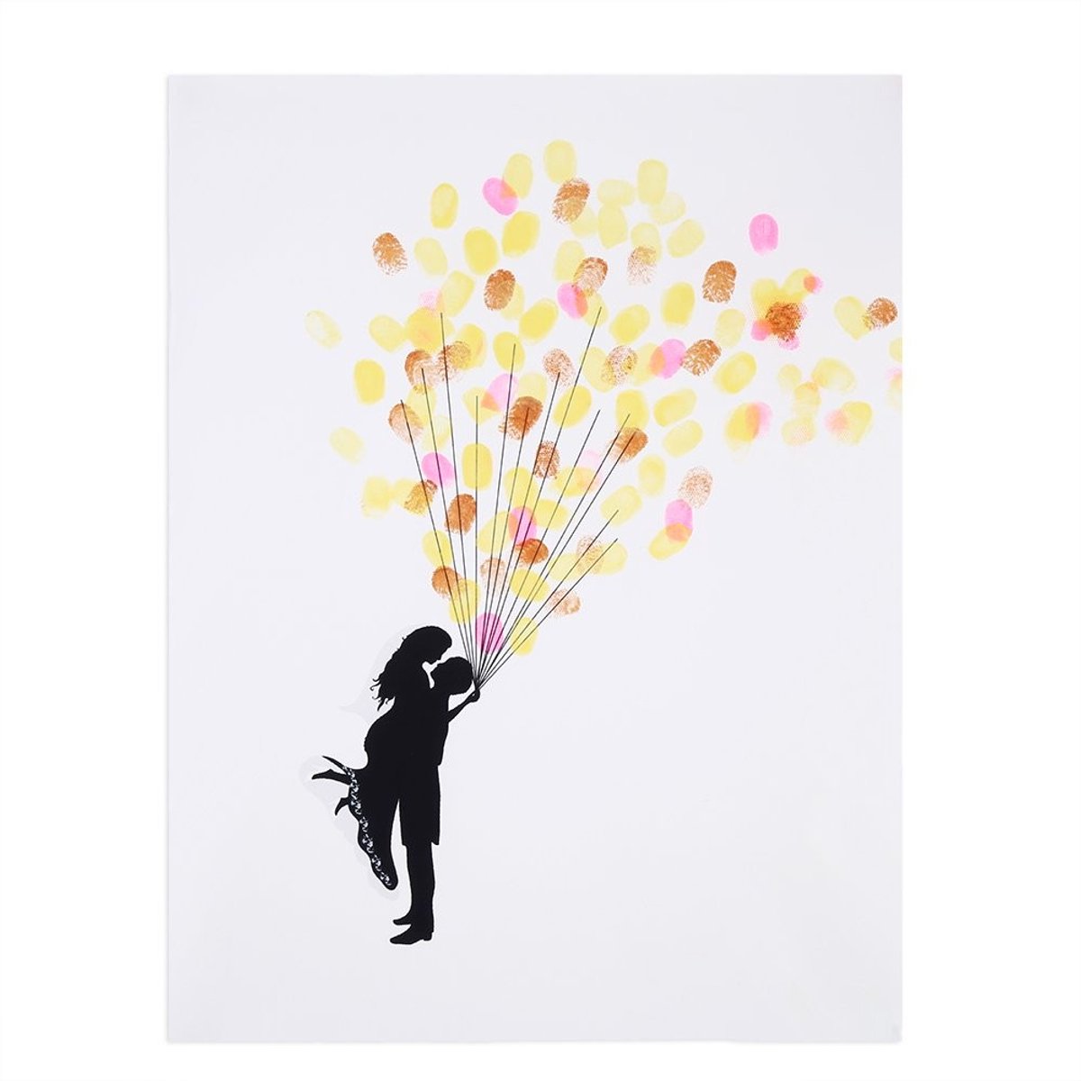 Store_9 - Fingerprint Tree - Gastboek - Uniek ontwerp - TYPE3# - Inkleur mogelijkheden - Perfect voor bruiloften - Inclusief 6 inktkleuren