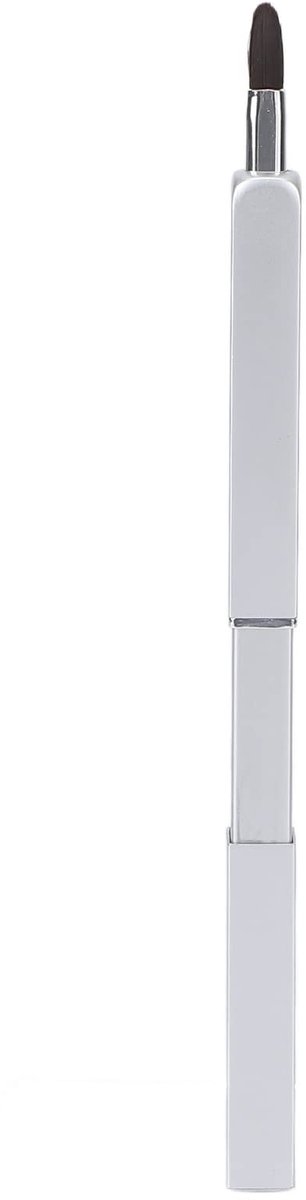 Store_8 - Lippenborstel - Make-up Applicator - Zacht en Delicaat - Zilver - Reislipborstel - Praktische Tool voor Vriendinnen - Intrekbaar