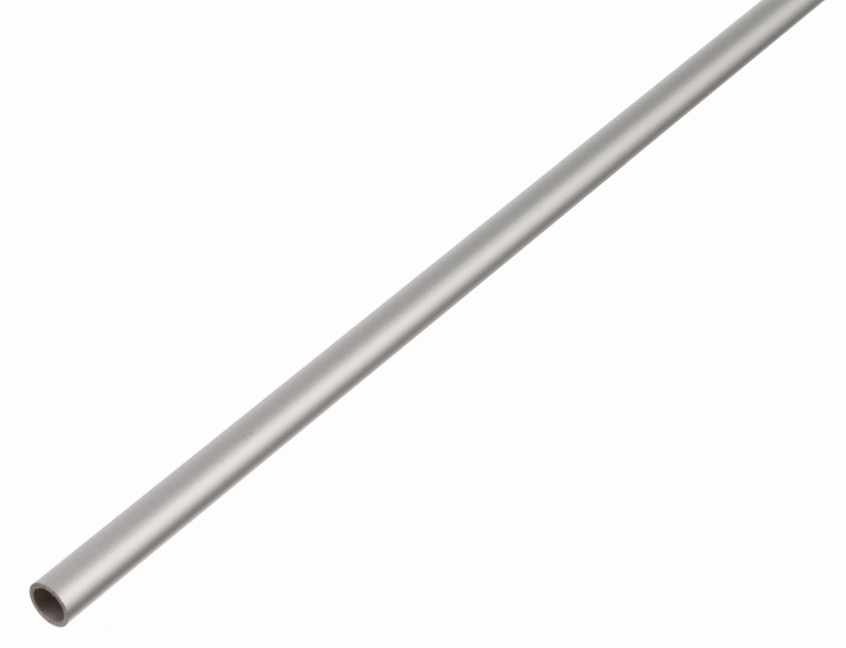 Alberts 498054 ronde buis | aluminium, zilverkleurig geanodiseerd | 1000 x 8 x 1 mm | set van 15