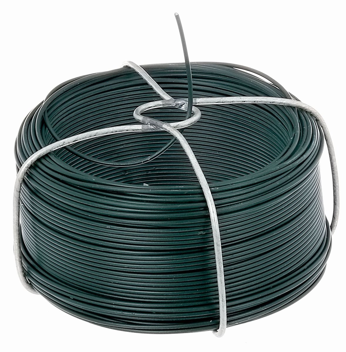 Alberts 530532 draadspoel | verzinkt, groene kunststof coating | draad-Ø 1,2 mm | lengte 50 m | set van 2
