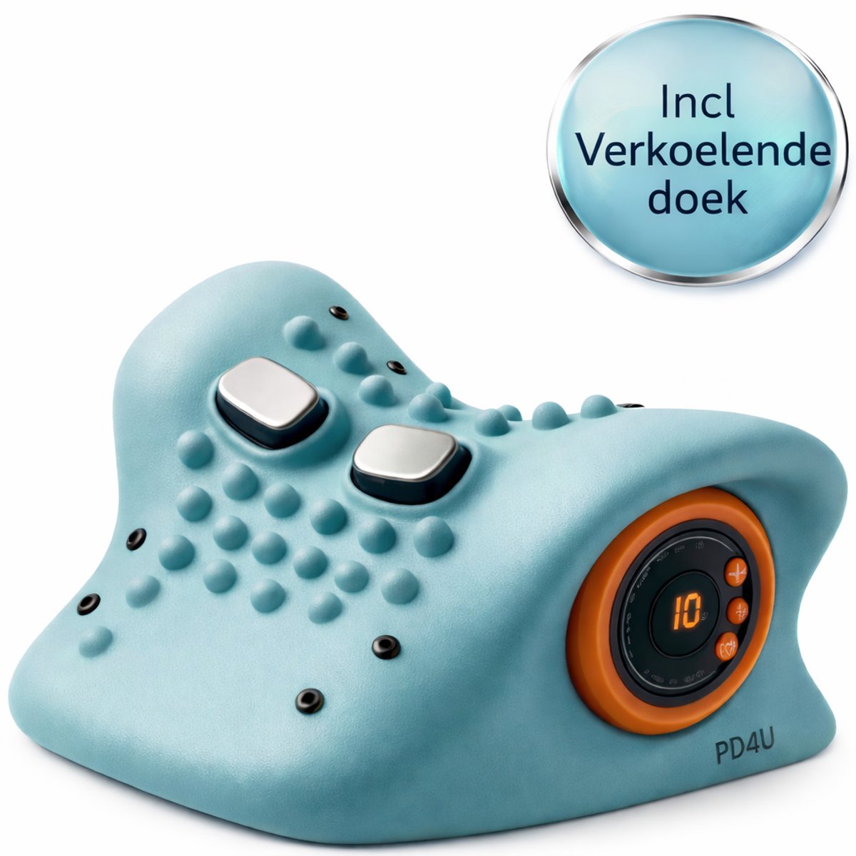 Nekmassage Apparaat 4 IN 1 - EMS Massage - Nekklachten - Rugklachten - Nek En Rug - Nekstretch - Rugstretcher - Backstretcher - Inclusief Verkoelende Handdoek