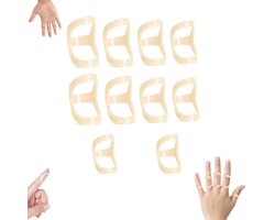 10 stuks - Vingerspalk - Oval vingerspalk - Mallet Vinger Spalk - Vingerbrace - Vingerring - Vingergewricht Beschermer - Beperking van hypermobiliteit van de triggerfinger - Triggerfinger Brace voor duim, wijsvinger, middelvinger, ringvinger of pink
