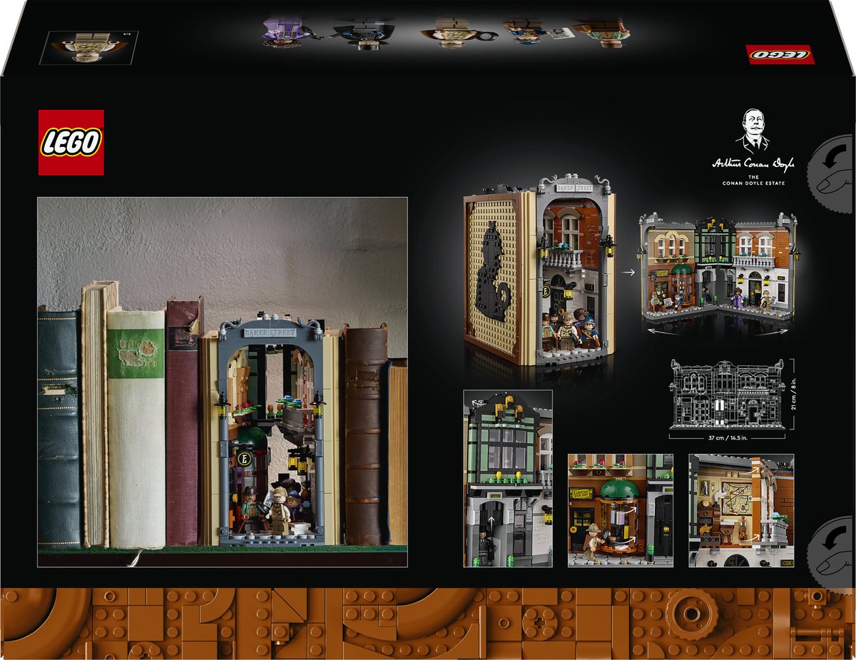 LEGO® Icons Boekensteun: Sherlock Holmes, Bouwset - 10351 — afbeelding 9