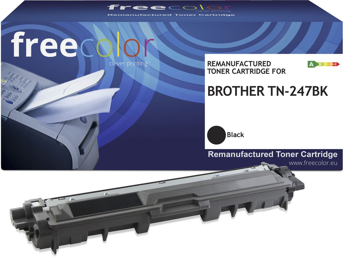 BROTHER TN-247BK - toner FREECOLOR - HC- Black 3000p
