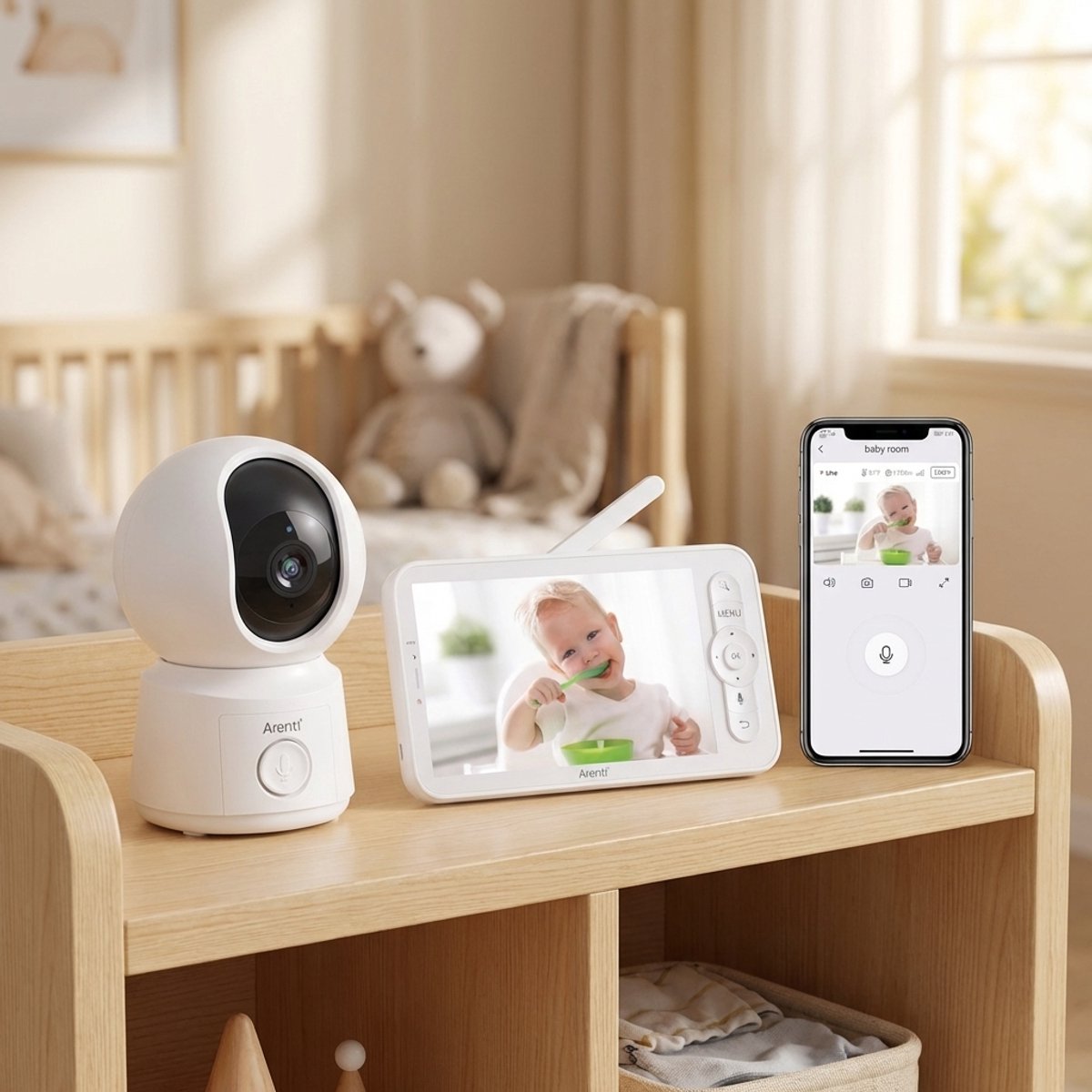 Arenti AINANNY B2 Babyfoon met Camera en 5 Inch Scherm - afbeelding 2
