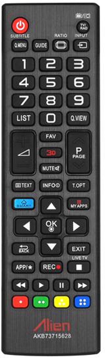 LG - SMART TV Afstandsbediening - AKB73715628 - Universeel voor LCD