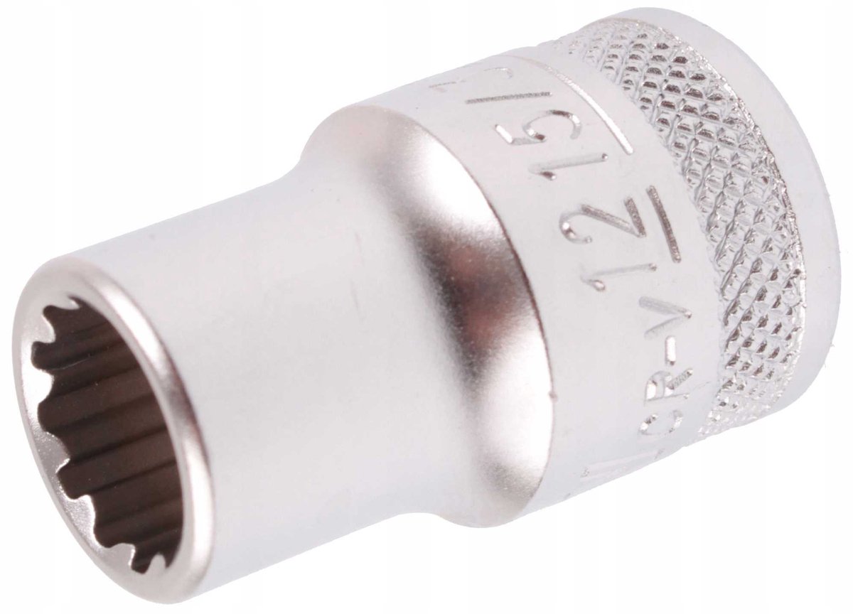 Honiton H2412 - Nasel Dopsleutel - 12mm - 1/2 Inch - CrV Staal
