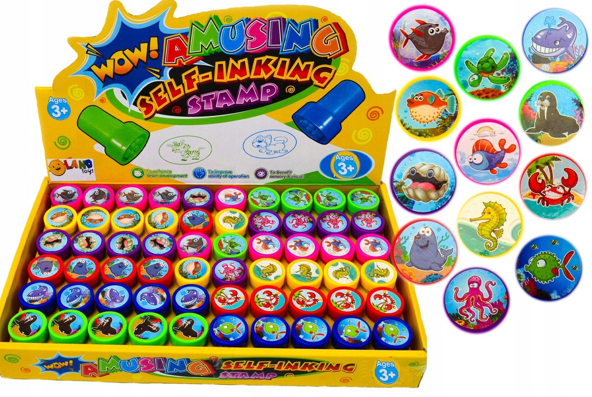 LandToys - Stempelset - 60 Stuks - Dieren - Educatief - Veelkleurig