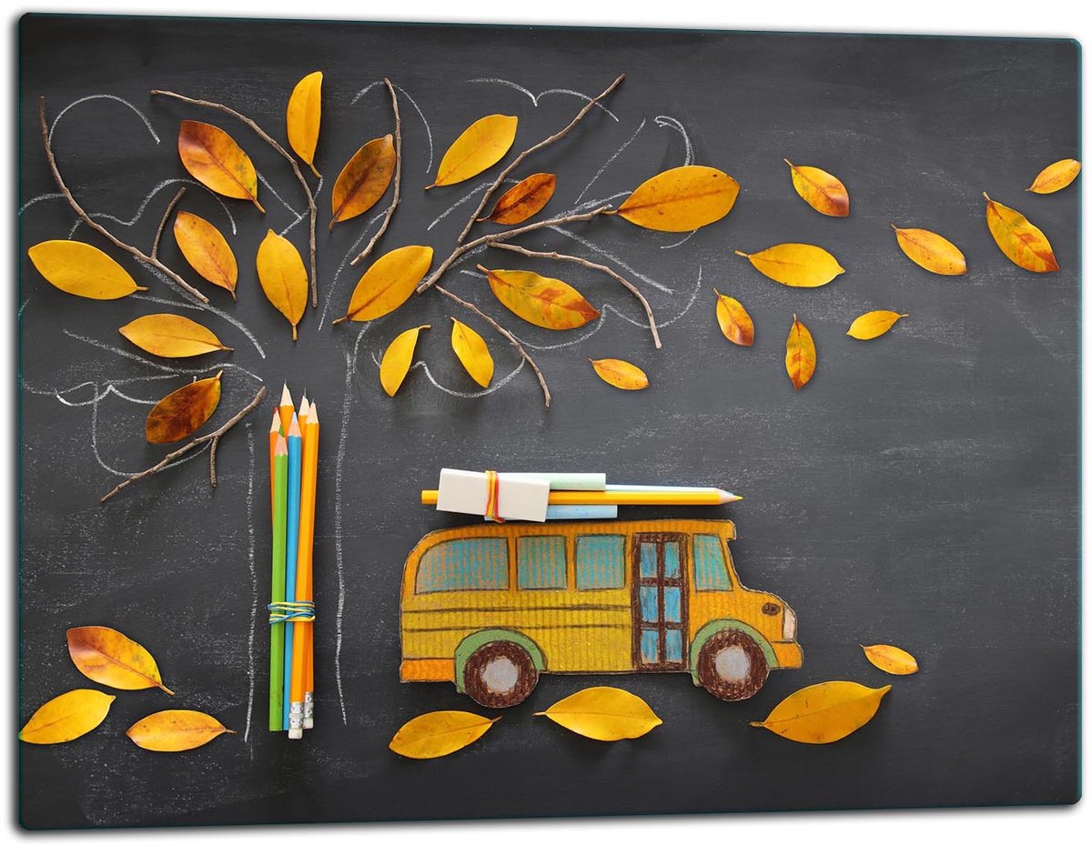TMK ArtDeko Serie - Snijplank - 52x40 - Glas - Kleurrijk Ontwerp