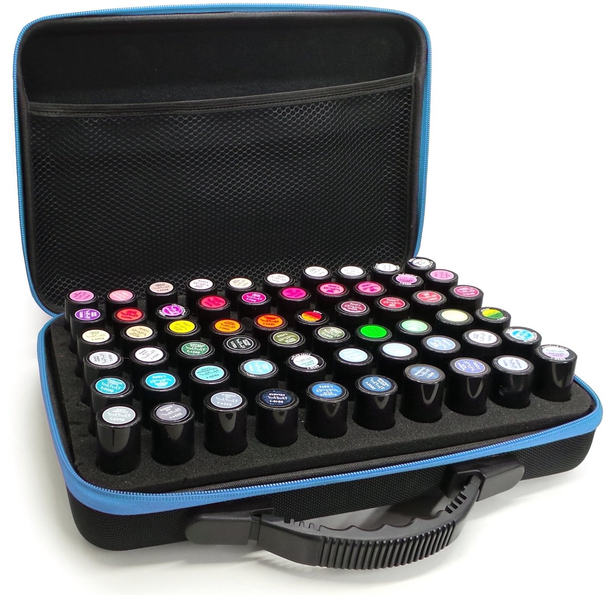 Frezarkowo - Organisator voor 60 Nagellakken - Blauw - Licht - Handvat