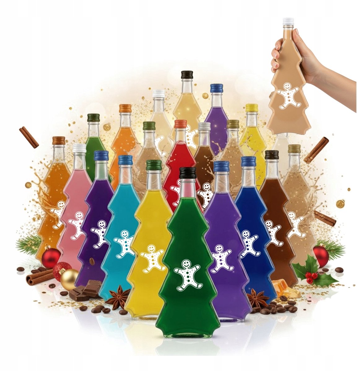 Bimberek - Kerstboomfles - 500ML - Met Opdruk