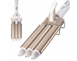 Wafeltang - Waver - Golven Krultang - Waver Krultang - Beach waves - voor elk type haar - Roze