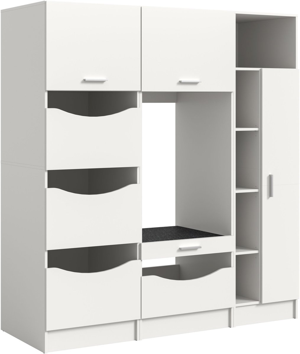 xonox.home Free wasmachine-ombouwset (B/H/D: 166x195x68 cm) in wit imitatie