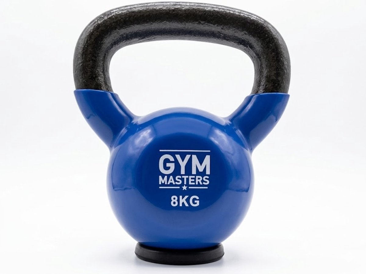Gym Masters Kettlebell Set 4-6-8 kg – Vinyl Kettlebells – Rubberen Bodem – Optimale Vloerbescherming & Veilig Trainen – Premium Fitness Set Thuis – foto 6