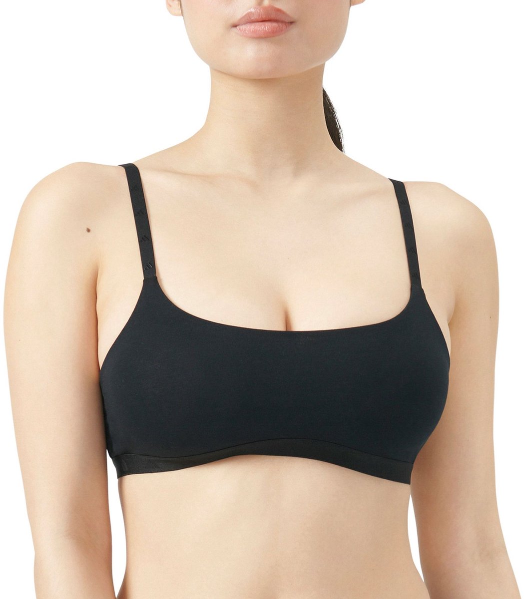 Adidas Sportswear SCOOP BRALETTE - Sport Active Essentials Cotton – Damen Onderbroek - zwart