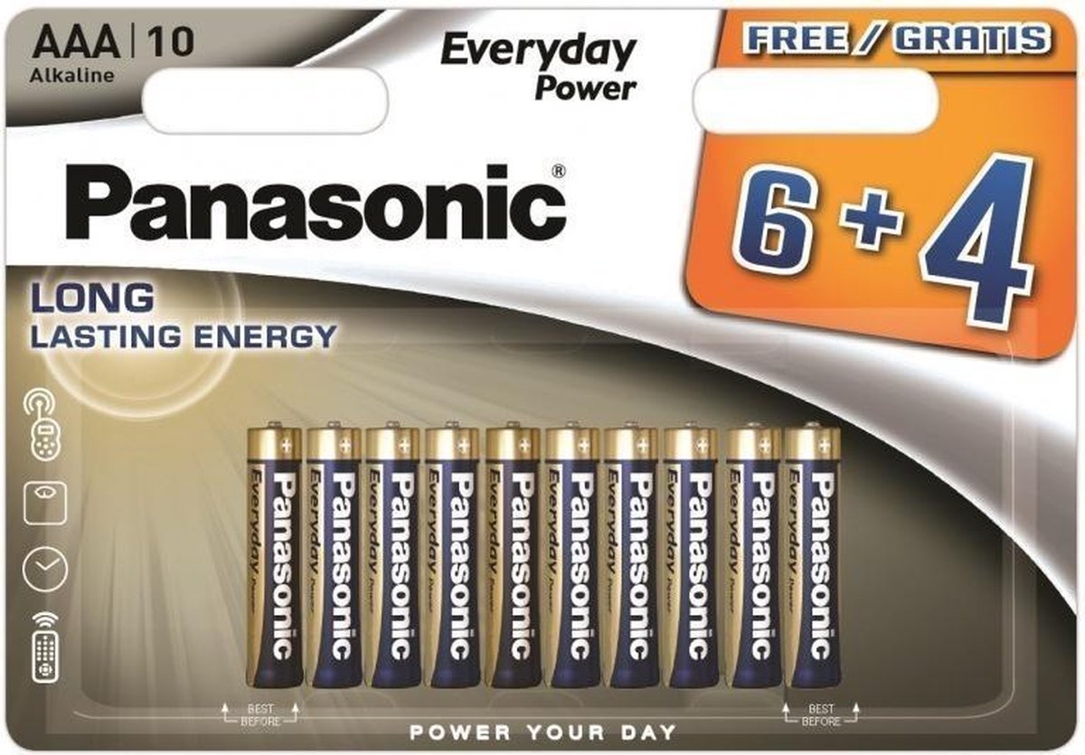 Panasonic Alkaline Everyday Power LR03/AAA - 10 Stuks