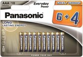 Panasonic Alkaline Everyday Power LR03 / AAA - 10 pièces