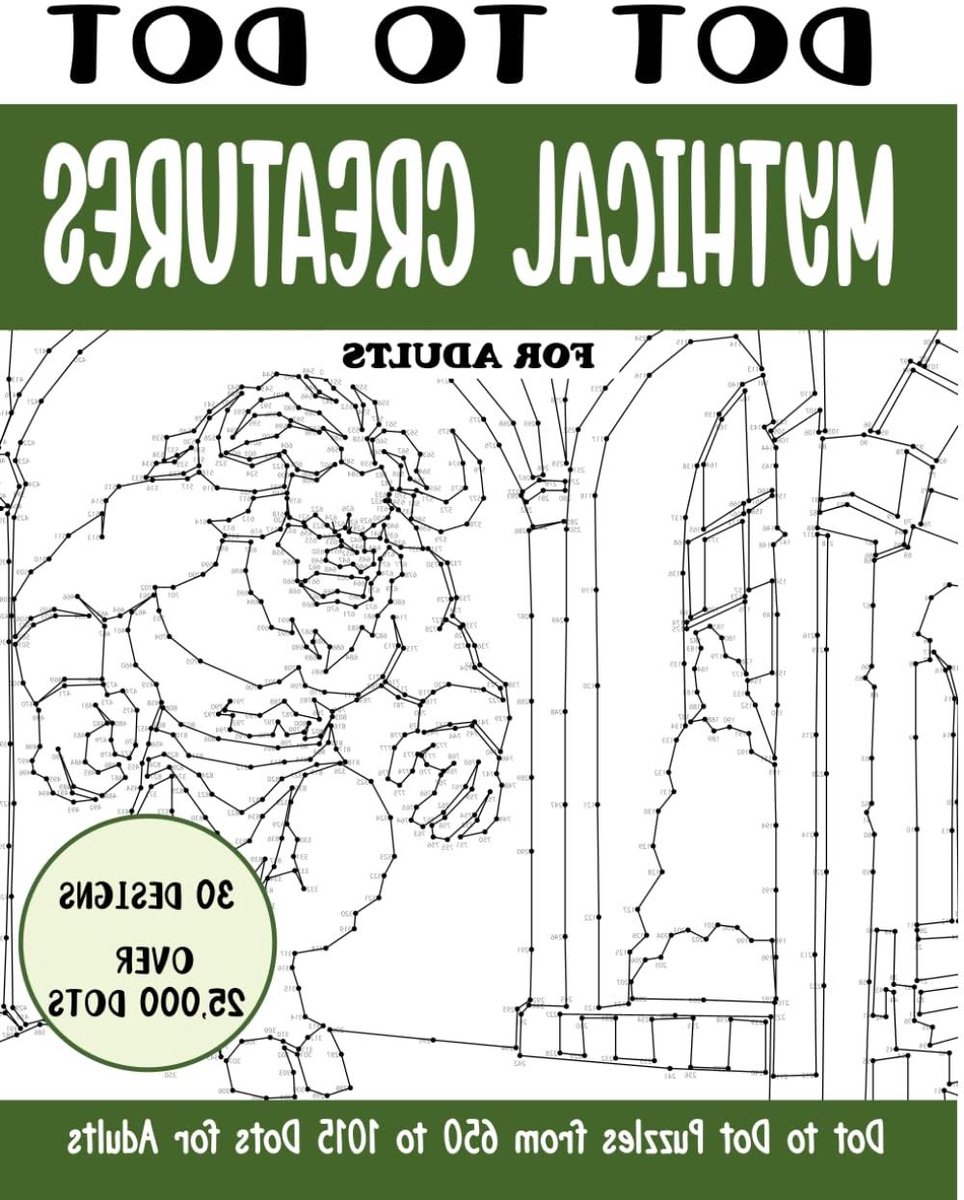 Knutselboek Mythische Wezens - Tekenen Puzzel - Ontspanning Creëren - Meer Dan 25000 Stippen - 8.5x11 Inch - Niet Van Toepassing