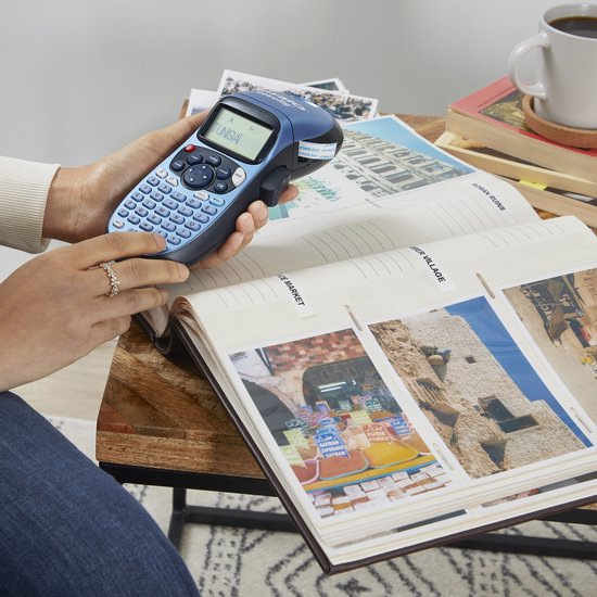 DYMO LetraTag LT-100H Labelprinter - Labelmaker met ABC-toetsenbord voor thuis en op kantoor - Blauw