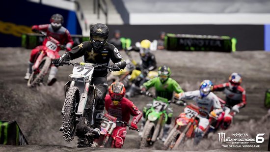 Supercross Videogame - Race Game - Motorcross Spelen - Officiële Licentie - 136 x 172 x 15 cm — afbeelding 2