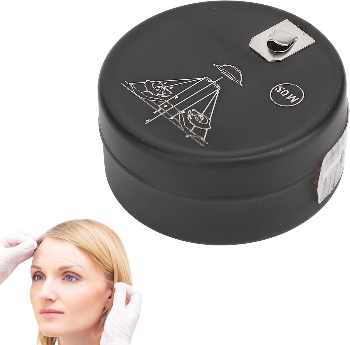 Professionele Microblading Draad voor Oogbrauwmapping - 20 Meter Pre-Inkted Tag Cord voor Schoonheidssalons en Make-upgebruik