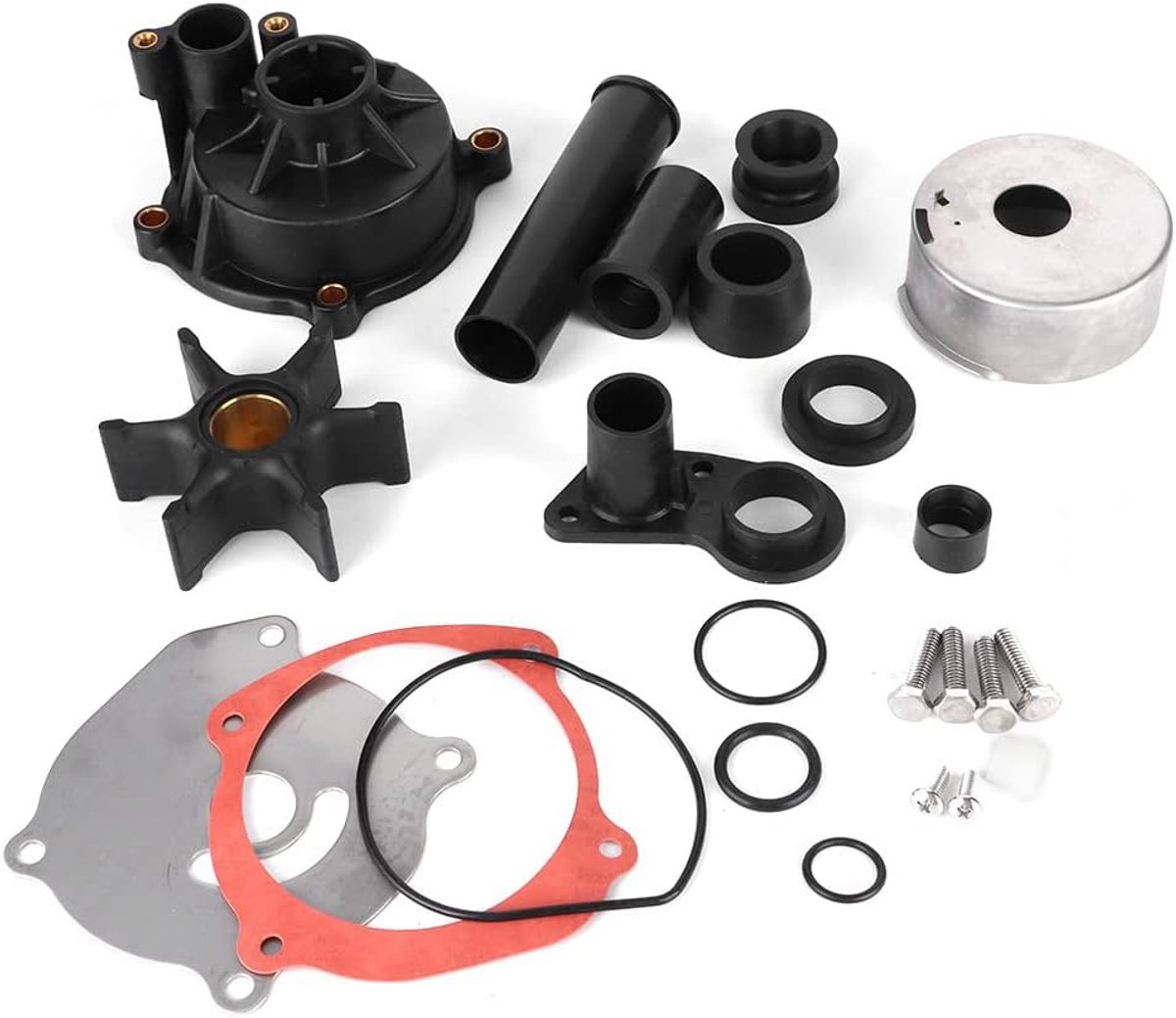 Premium Waterpomp Impeller Reparatieset voor Buitenboordmotoren - OEM 5001595 -revisieset voor impeller- Zeewaterbestendig & Duurzaam
