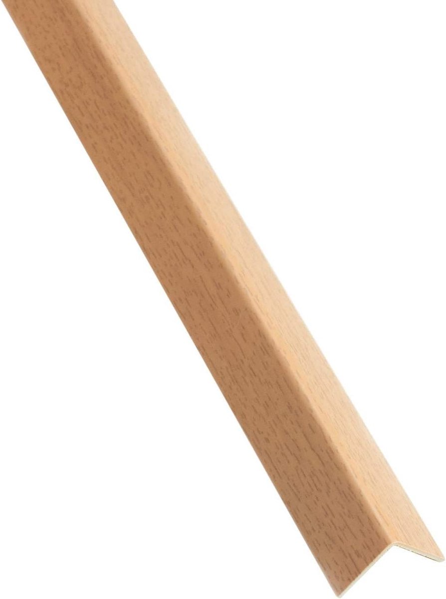 Hoekprofiel PVC - Hoeklijst Kunststof - Randbescherming Aanbrengen - Scherpe 90 Graden Hoek - 20x20mm 10 Meter - Zwart