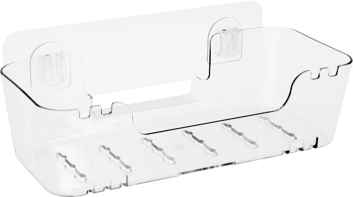 Bad Speelgoedopslag Organizer - Transparante Bad Speelgoedhouder met Afvoergaatjes - Duurzaam Plastic Badkuip Speelgoed Opslag voor Badkamer - Sneldrogende Afvoerbare Douche Caddy