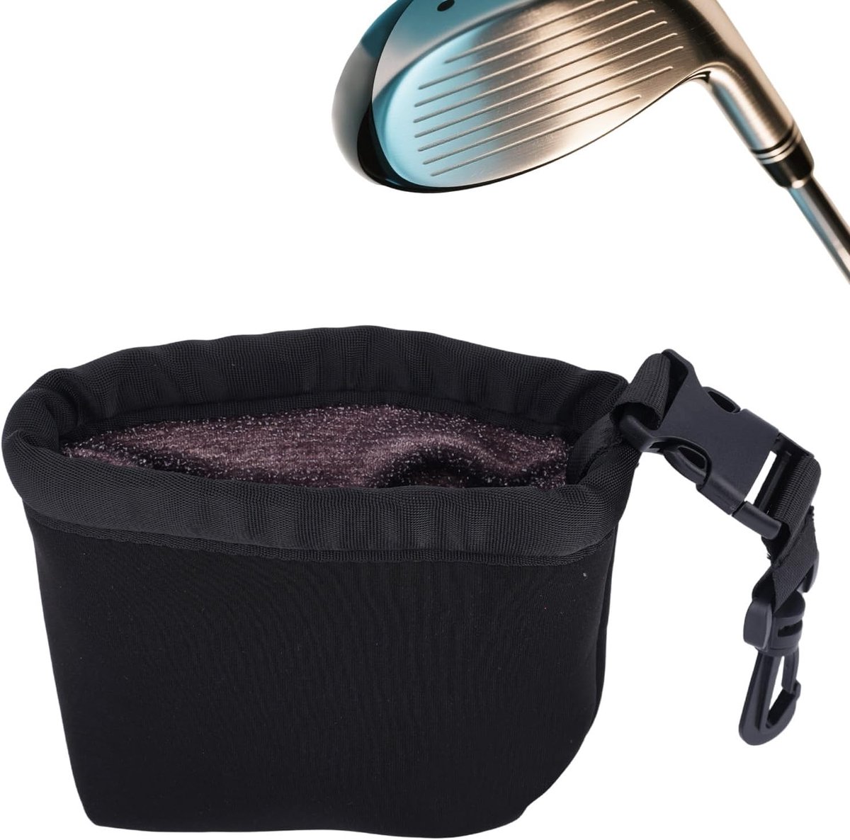 Schoonmaakzak voor Golfclubs en Ballen - Waterdichte Voering - Afneembare Clip - Milde Reiniging - Sportaccessoire voor Sportliefhebbers