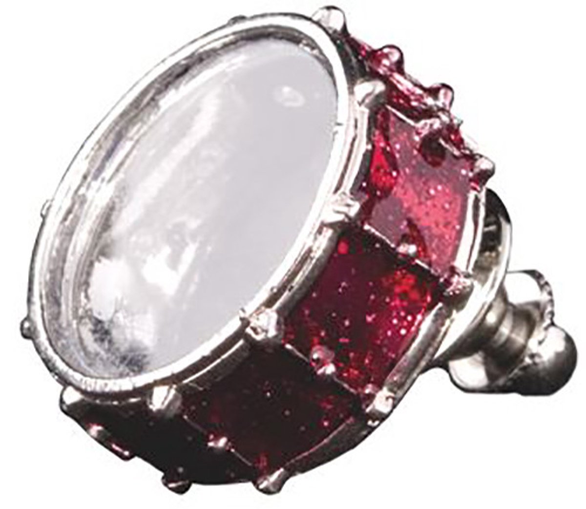 Music Gifts - Speldje snaredrum - 3D rood - Topkwaliteit