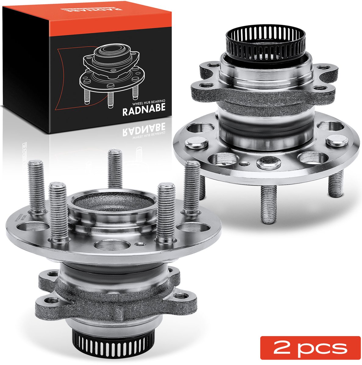 Frankberg 2x Wielnaaf Set Achter voor Hyundai