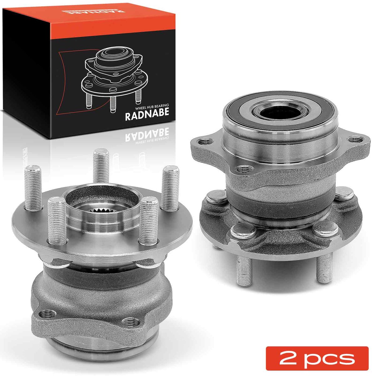 Frankberg 2x Wielnaaf Set Achter voor Subaru Forester Impreza