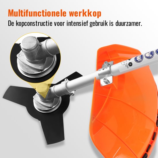 CONENTOOL 3-in-1 Benzine Bosmaaier 52CC - 2,5kW Krachtige 2-takt Grastrimmer voor Tuin & Landschap - Incl. Accessoires van Conentool — afbeelding 3