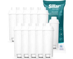 10x Sillar Waterfilters voor Delonghi - voor Koffiemachines - waterfilters voor Magnifica Dinamica en ECAM serie - vervanging voor waterfilter DLSC002 SER3017