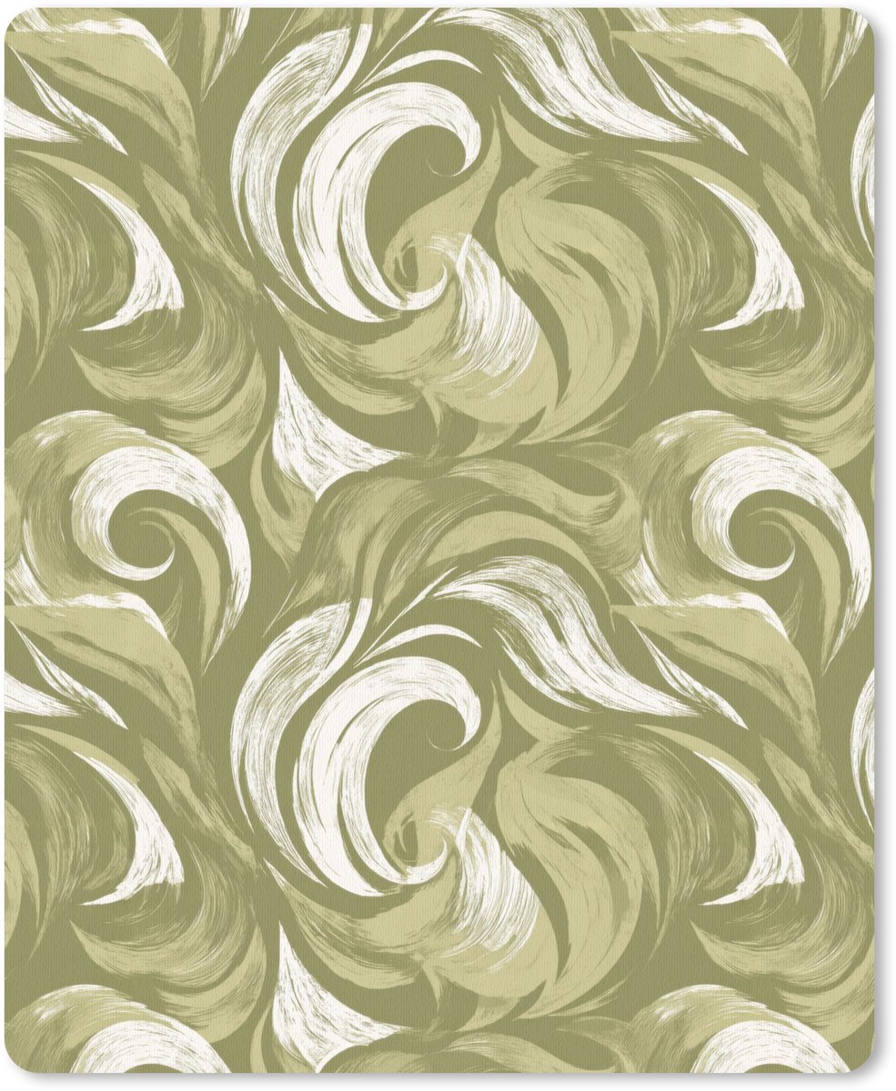Muismat 12x16 cm - Mousepad Abstract - Textuur - Groen - Muismatten