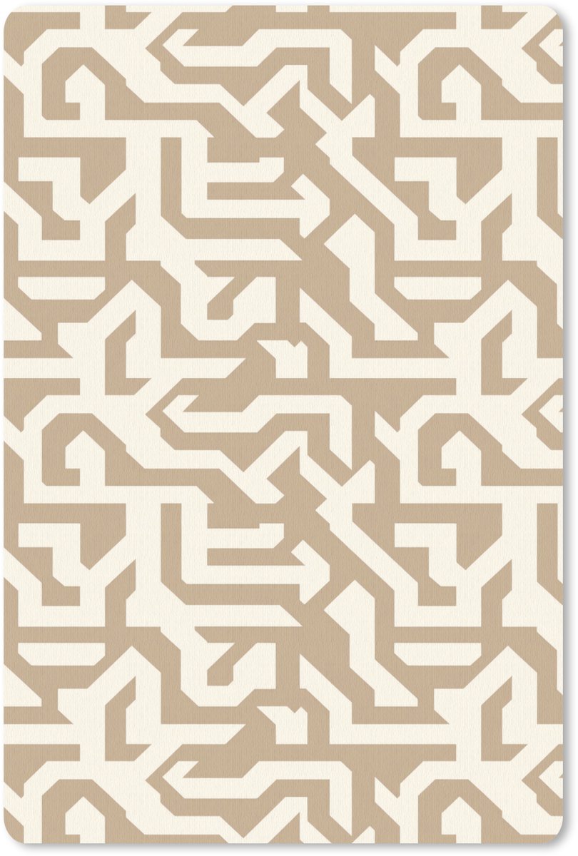 Muismat 13x20 cm - Mousepad Modern - Abstract - Beige - Muismatten