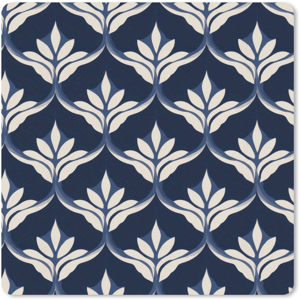 Muismat 20x20 cm - Mousepad Modern - Ontwerp - Blauw - Muismatten