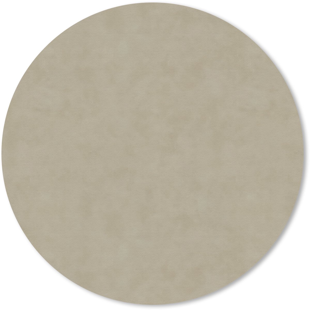 Muismat rond 40x40 cm - Mousepad Taupekleur - Gewolkt textuur - Natuurlijk - Ronde muismatten