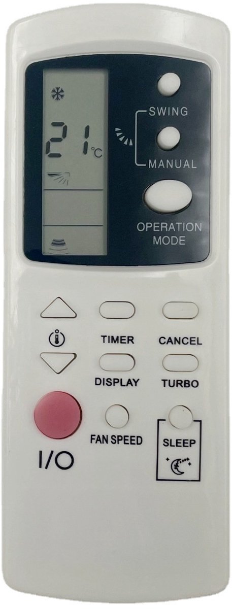 Universele afstandsbediening, airco afstandsbediening Geschikt voorGZ-1002A-E3 GZ-1002B-E1 GZ-1002B-E3 GZ01-BEJ0-000