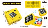 Boter Kaas en Eieren Spel 3in1 - Tic Tac Toe - Whack-a-Mole - Geel - Compact - Educatief