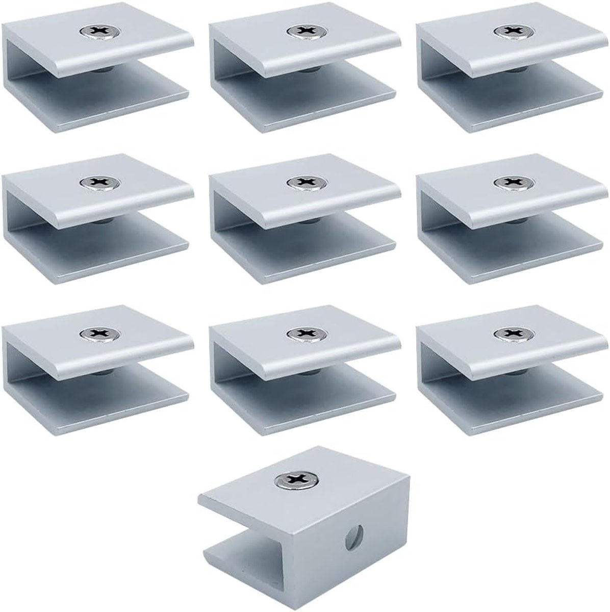 10Pcs Verstelbare Planksteun - Aluminium Legering Ondersteuning Wandbeugel - Keuken Kast Plank Steunen