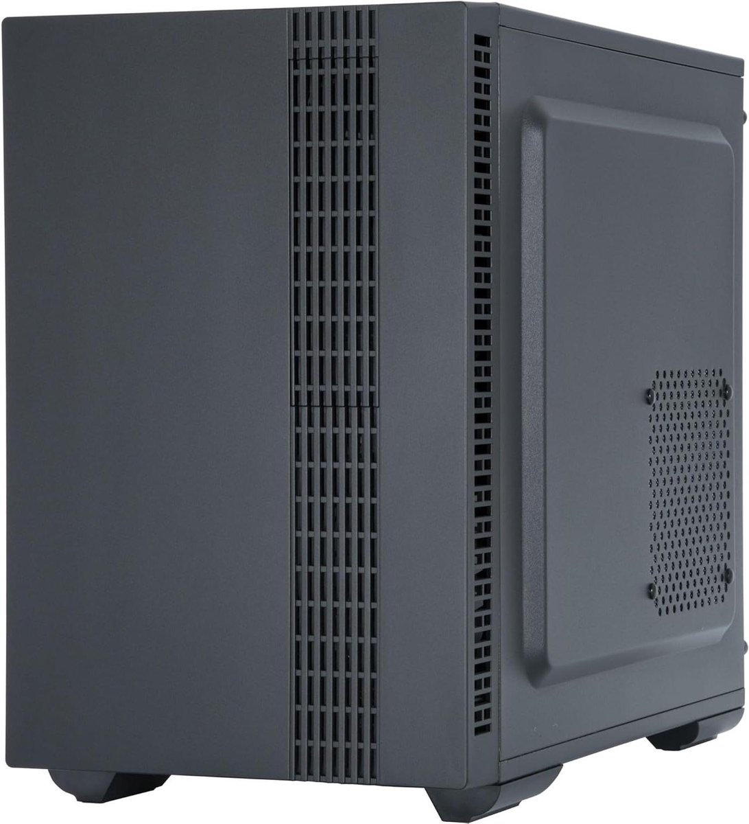 Computerkast - HTPC Behuizing - Desktop Bouwen - Cube Vorm - Midi Tower - Zwart