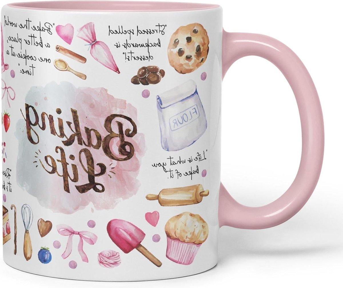Keramische Mok - Thee Koffie Beker - Warme Dranken Drinken - Sarcastisch Ontwerp - 330 ml - Roze