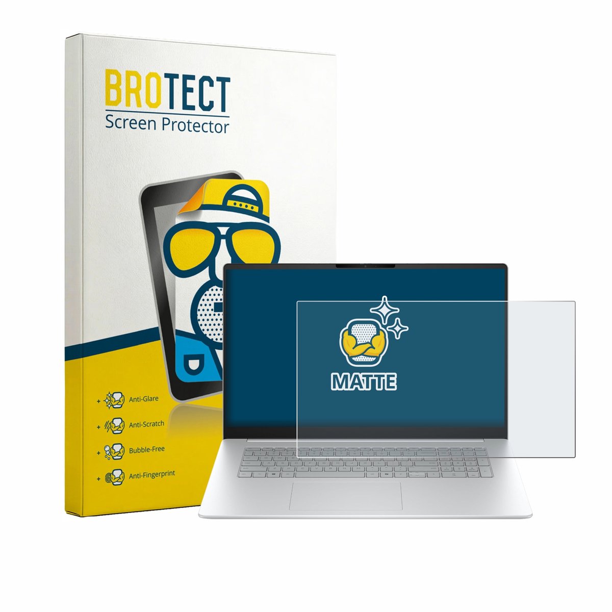 BROTECT - Screenprotector voor HP OmniBook 3 17 17-dp0233ngx - Folie Beschermfolie matte