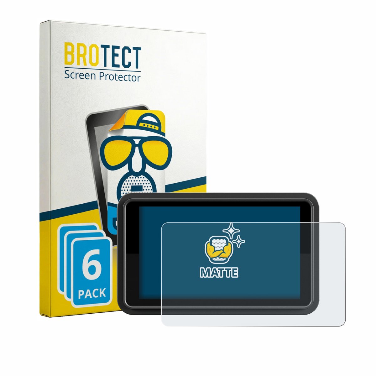 BROTECT - Screenprotector voor Atomos Ninja TX GO 5" - Folie Beschermfolie matte 6 Stuks